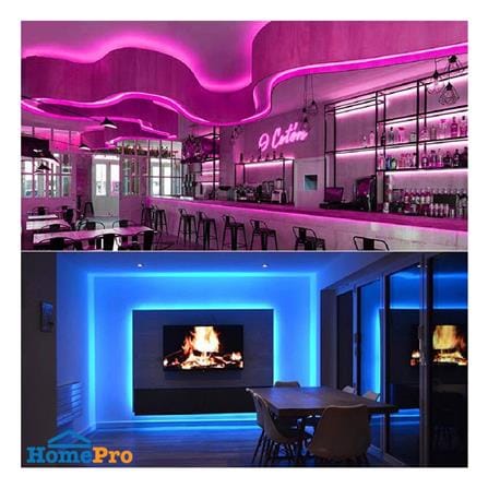 หลอด LED STRIP WATERPROOF FLEXIBLE 7.5 วัตต์/100 ซม. 5 ม. สีชมพู