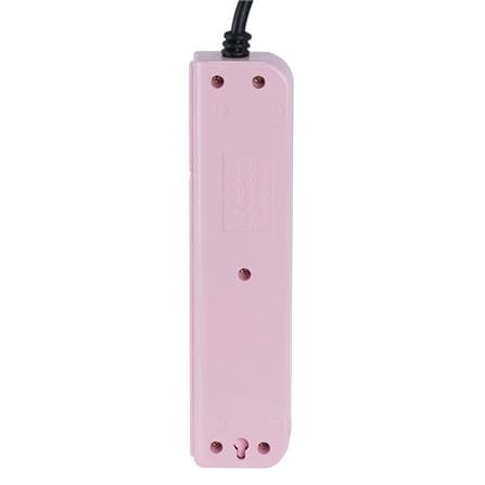 รางปลั๊กไฟ 3 ช่อง 1 สวิตซ์ DATA AP3159 5 ม. สีชมพู_2