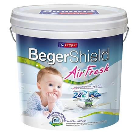 สีน้ำทาภายใน BEGER AIR FRESH BASE A ด้าน 2.5 แกลลอน_0