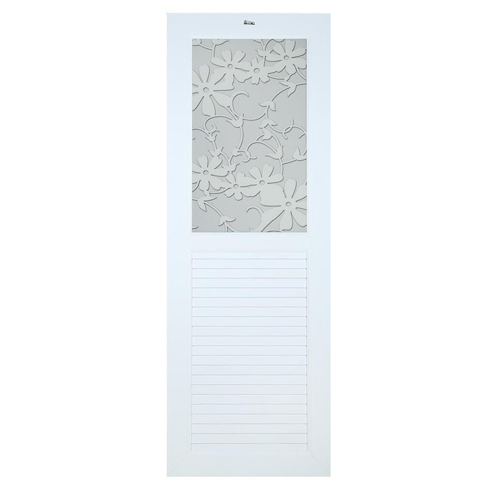 ชุดประตูห้องน้ำ UPVC ASARA G931 70X200 ซม. สีขาว พร้อมวงกบ ไม่เจาะลูกบิด