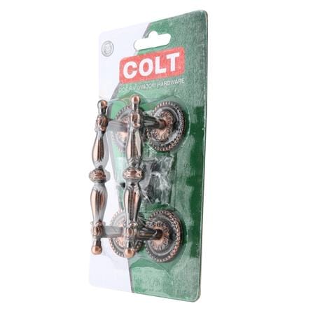 มือจับนโปเลียน COLT 114-90 สีทองแดงรมดำ 2 ชิ้น/ชุด_3