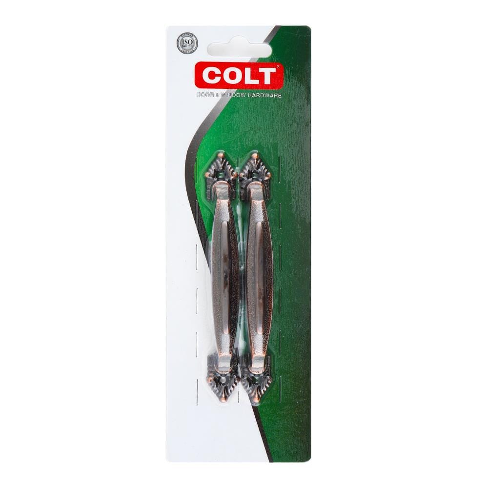 มือจับกลึง COLT 222-120 สีทองแดงรมดำ 2 ชิ้น/ชุด