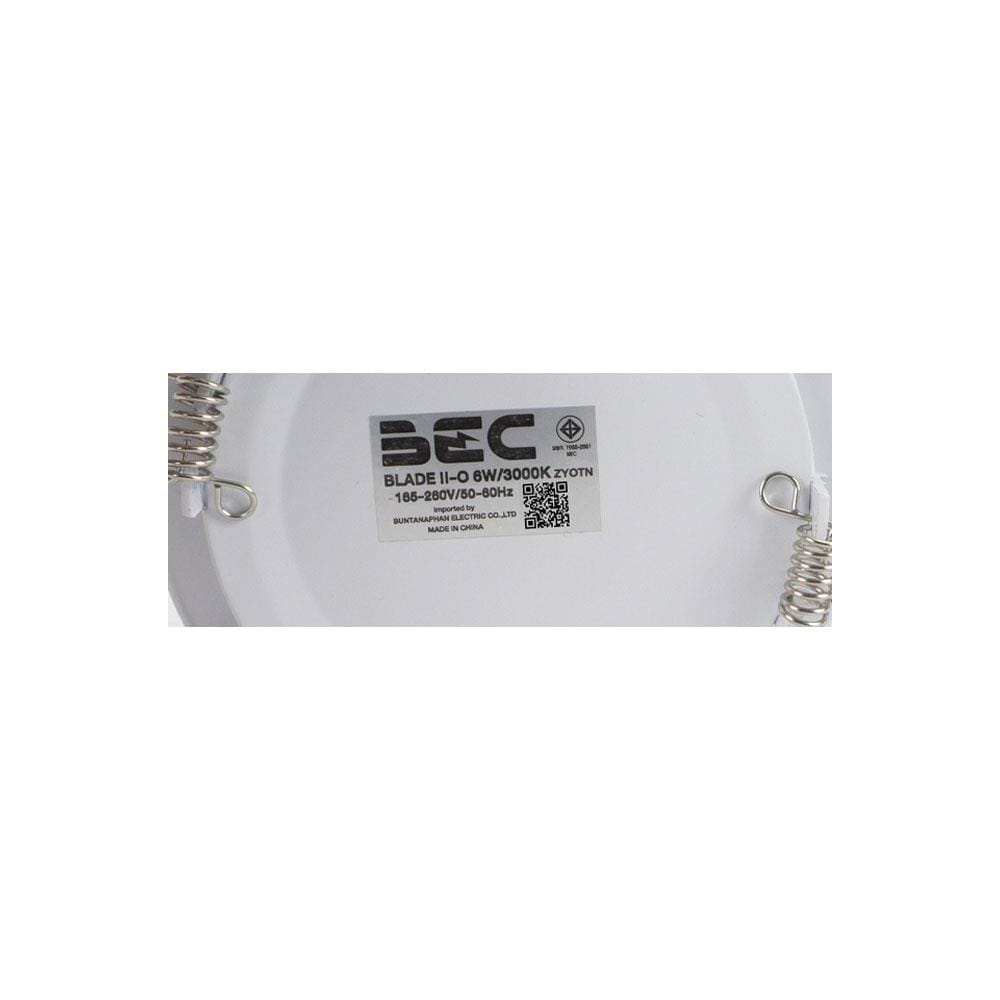 ดาวน์ไลท์ LED BEC BLADE II-O 4 นิ้ว 6 วัตต์ WARM WHITE สีขาว