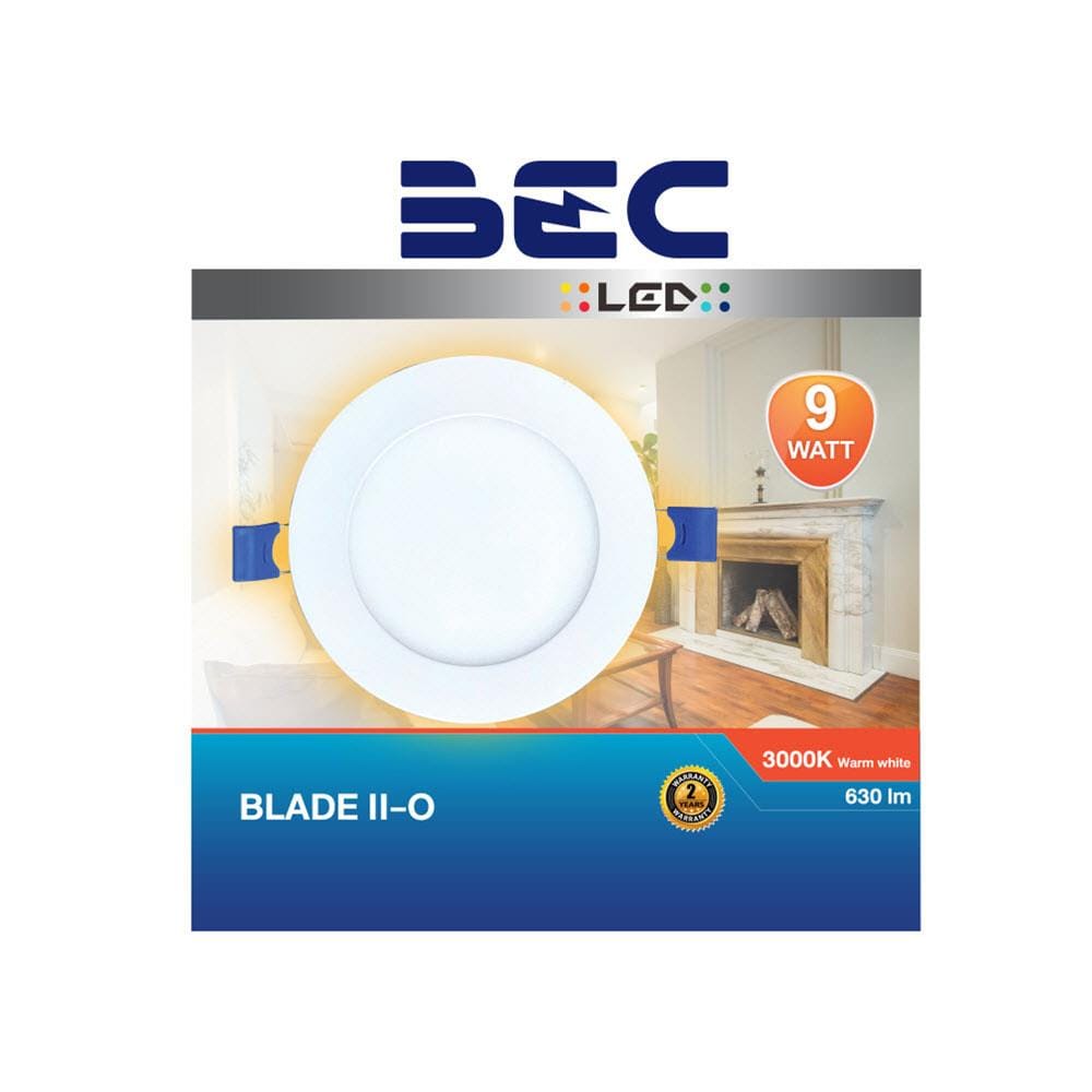 ดาวน์ไลท์ LED BEC BLADE II-O 5 นิ้ว 9 วัตต์ WARM WHITE สีขาว
