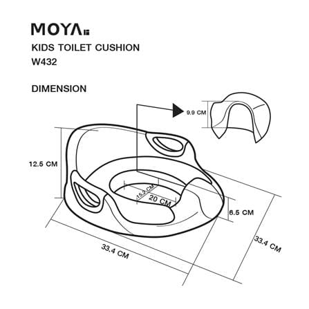 ฝารองนั่งเด็กเสริมฟองน้ำ MOYA W432_4