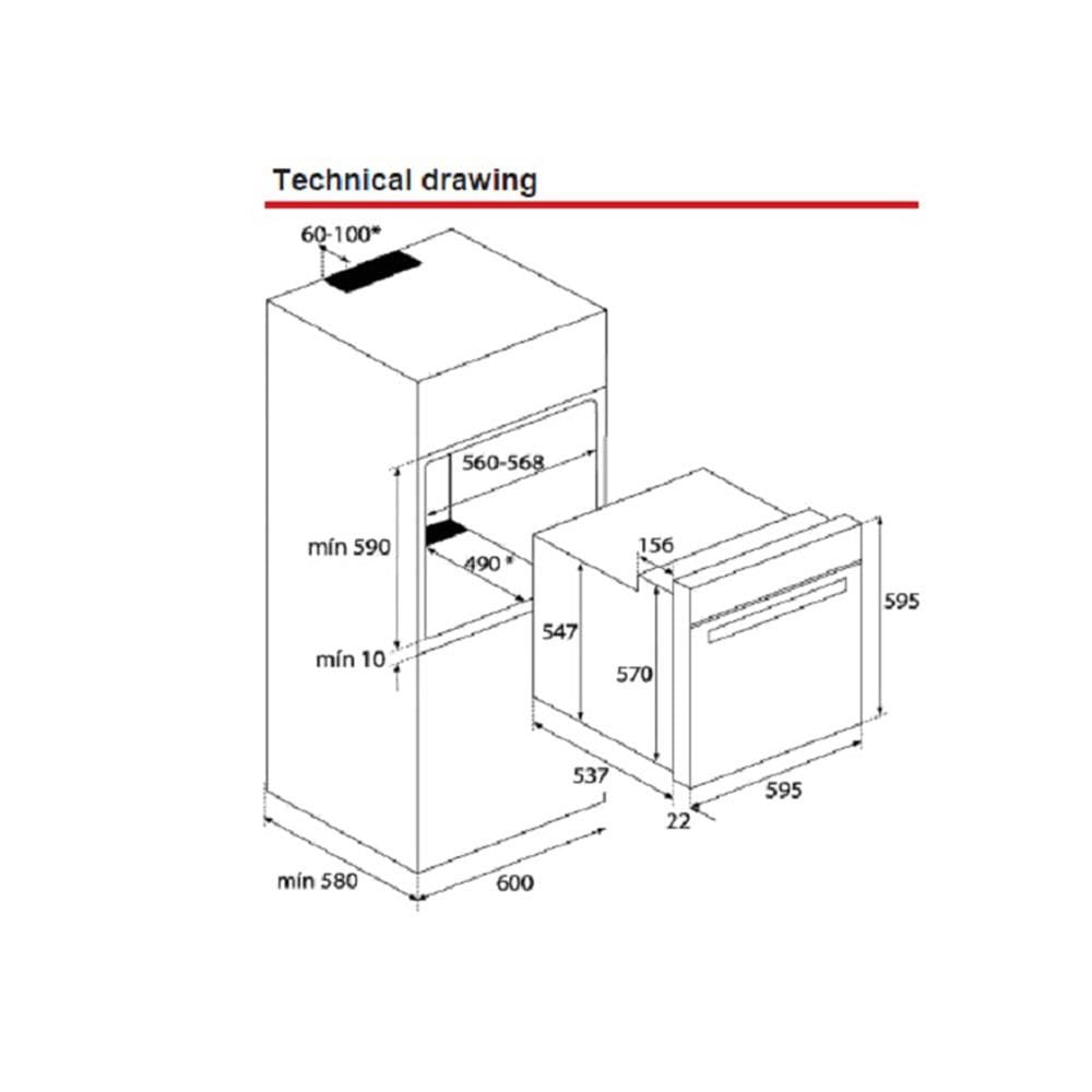 เตาอบฝังดิจิตอล TEKA HBB 635 70 ลิตร