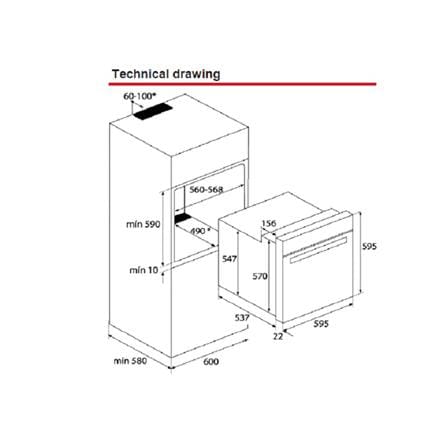 เตาอบฝังดิจิตอล TEKA HBB 635 70 ลิตร_2