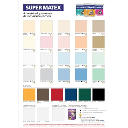 สีน้ำทาภายนอก ชนิดกึ่งเงา TOA SUPERMATEX BASE A 9 ลิตร_2