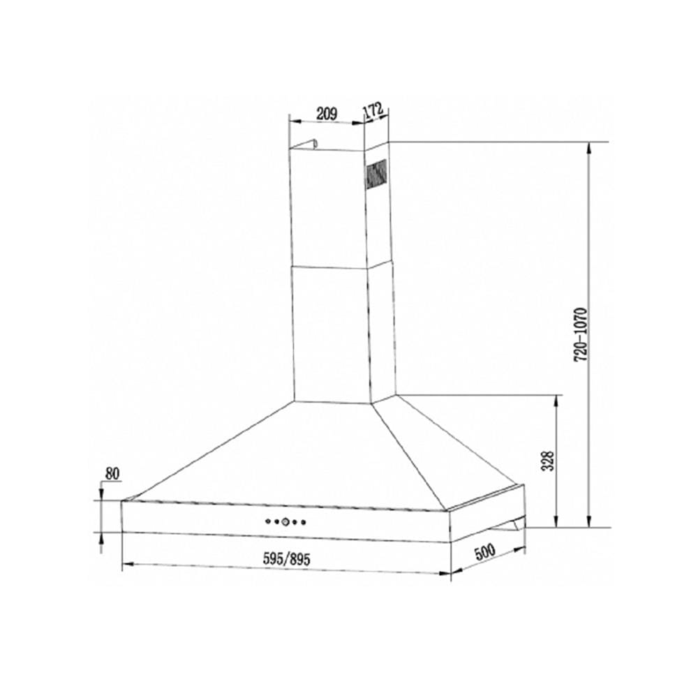 เครื่องดูดควันกระโจม TEKA DBW90T0 90 ซม.