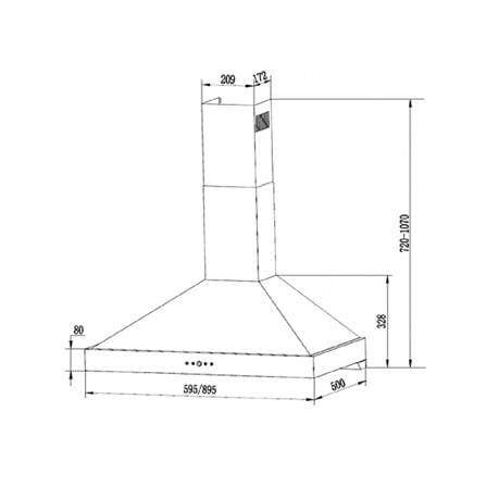 เครื่องดูดควันกระโจม TEKA DBW90T0 90 ซม._2