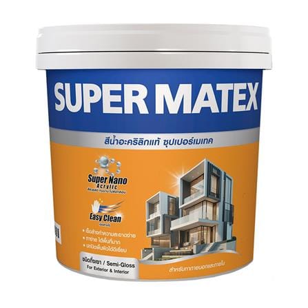 สีน้ำทาภายนอก ชนิดกึ่งเงา TOA SUPERMATEX BASE C 9 ลิตร