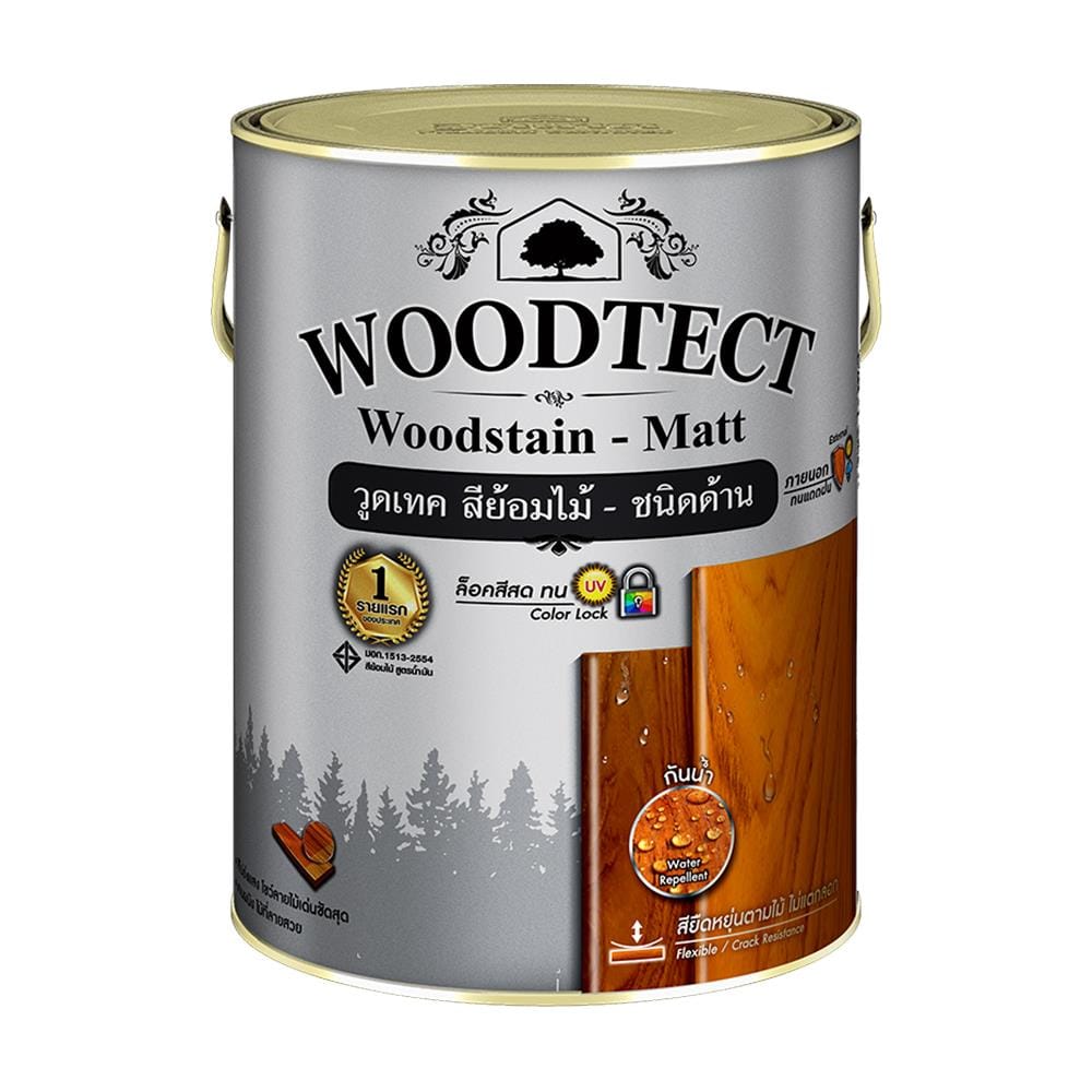 สีย้อมไม้ WOODTECT WOODSTAIN WM608 ด้าน 1/4GL