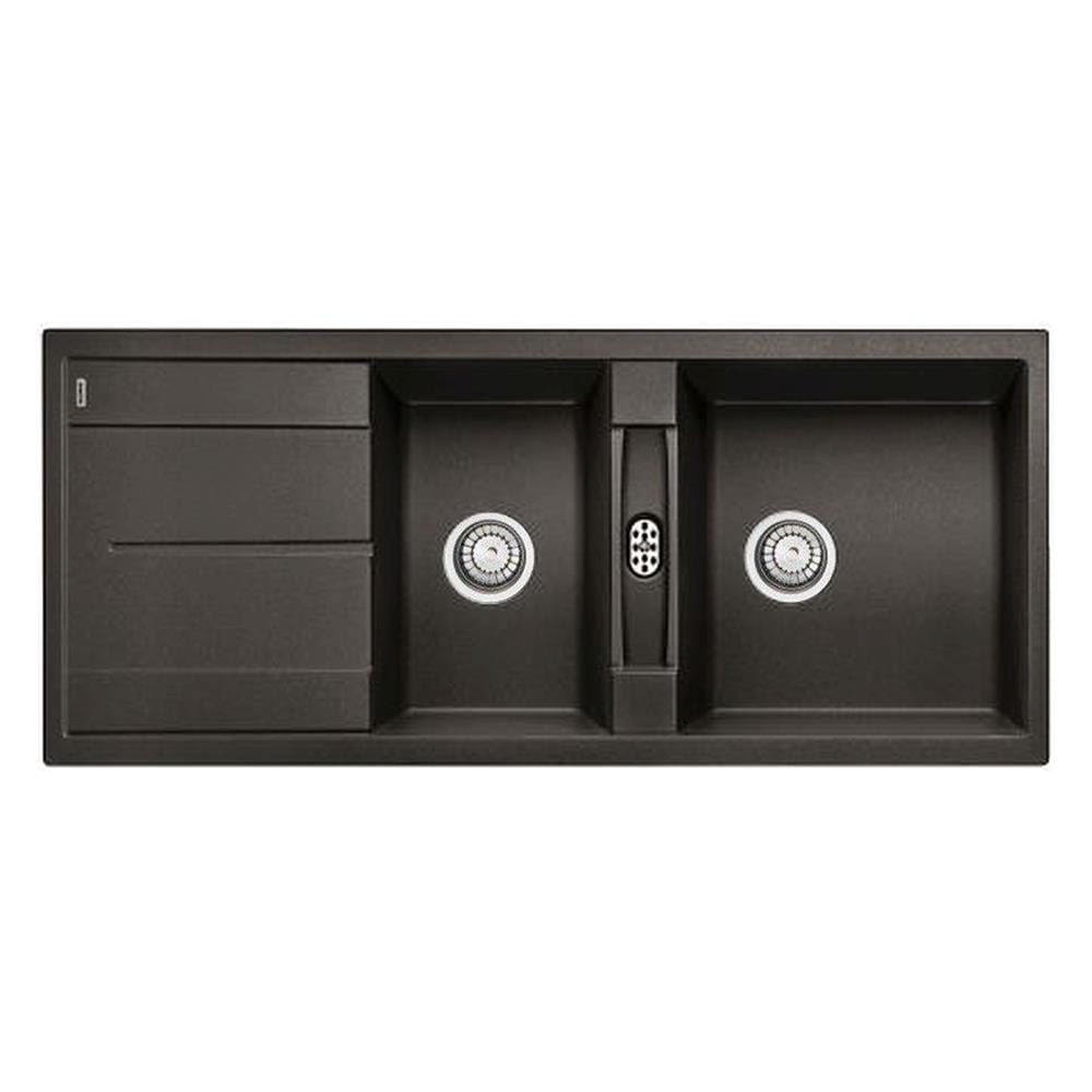 ซิงค์ฝัง 2หลุม 1ที่พัก BLANCO METRA 8S 495.39.092 สีถ่าน