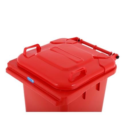 ถังขยะเหลี่ยม ฝาเปิด-ปิด มีล้อ ACCO 120L สีแดง_3