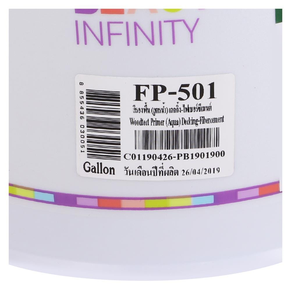 สีรองพื้นไม้ไฟเบอร์ซีเมนต์ WOODTECT AQUA FP50 สีใส 1 แกลลอน