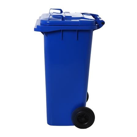 ถังขยะเหลี่ยม ฝาเปิด-ปิด มีล้อ ACCO 120L สีน้ำเงิน_2