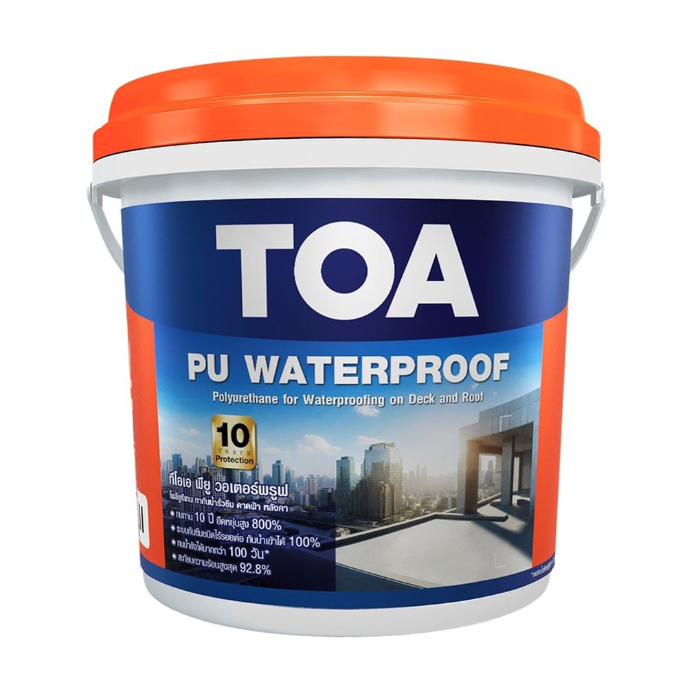 โพลียูรีเทน ทากันน้ำรั่วซึม TOA 4 กก. สีเทา
