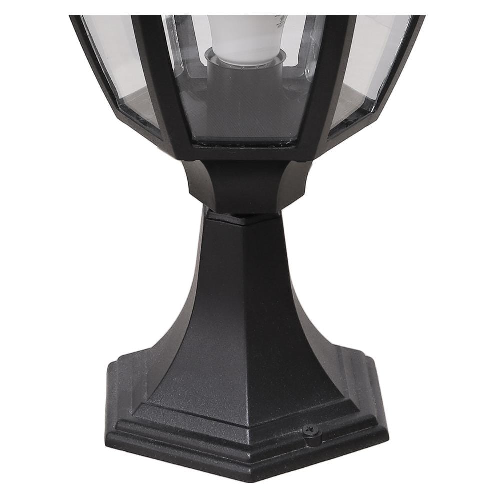 ไฟหัวเสา LM6001 LIGHT MOS อะลูมิเนียม/แก้ว คลาสสิก สีดำ