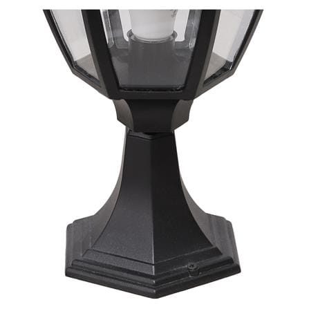 ไฟหัวเสา LM6001 LIGHT MOS อะลูมิเนียม/แก้ว คลาสสิก สีดำ_2