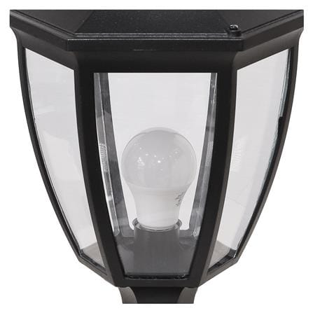 ไฟหัวเสา LM6001 LIGHT MOS อะลูมิเนียม/แก้ว คลาสสิก สีดำ_3