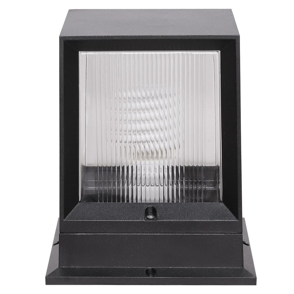 ไฟหัวเสา LM6002 LIGHT MOS อะลูมิเนียม/พลาสติก โมเดิร์น สีดำ