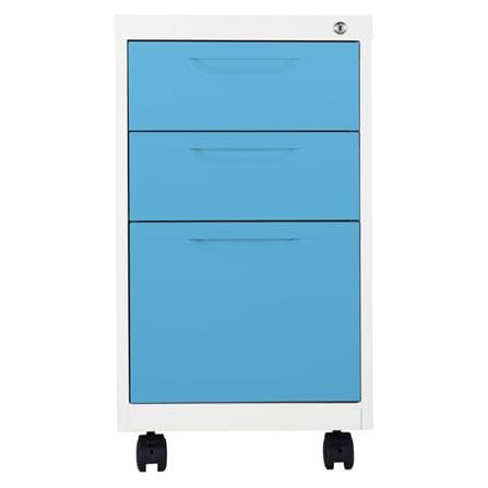 ตู้ลิ้นชักเหล็ก3ลิ้นชัก KIOSK BS-503 ขาว/ฟ้า_1