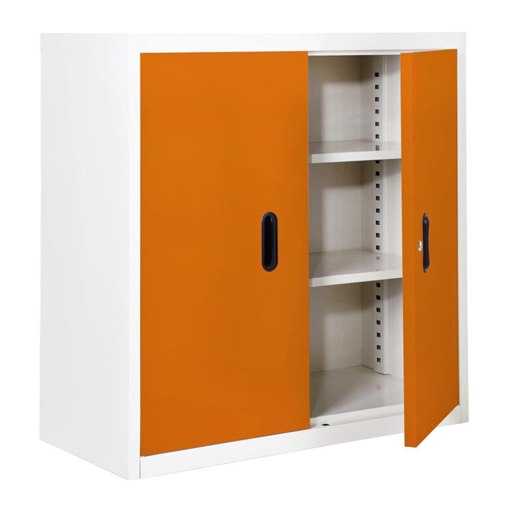 ตู้เหล็กบานเปิดทึบ KIOSK BS-288 สีส้ม