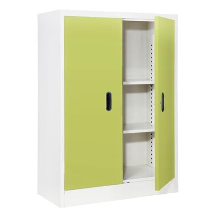 ตู้เหล็กบานเปิดทึบ KIOSK BS-2122 สีเขียว_2