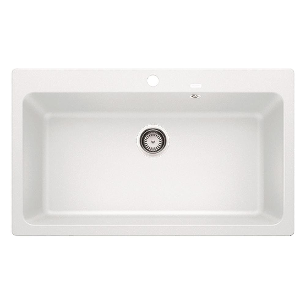 ซิงค์ฝัง 1หลุม BLANCO NAYA XL 9 495.39.376 แกรนิต สีขาว