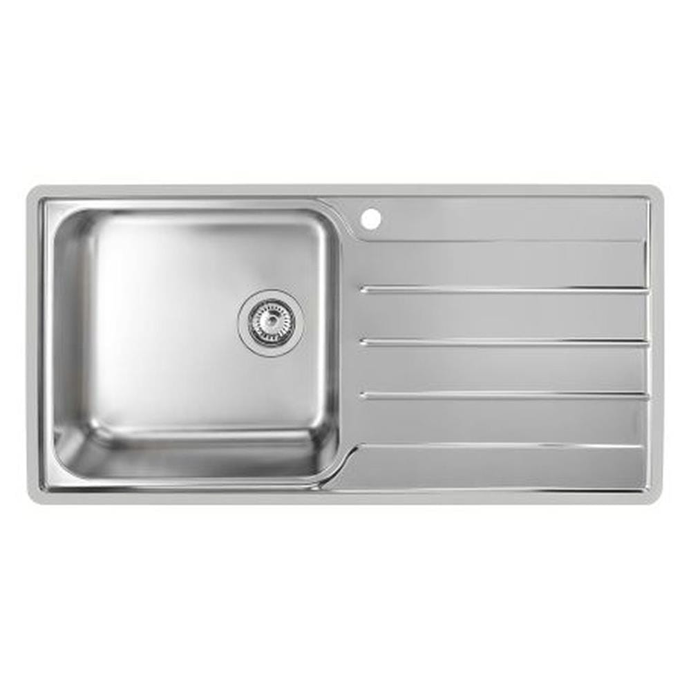ซิงค์ฝัง 1หลุม 1ที่พักขวา BLANCO LEMIS XL 6S-IF 495.39.366 สเตนเลส