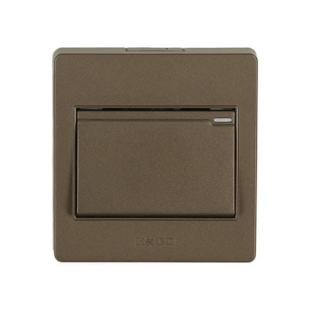 ชุดสวิตช์ 1 ทาง 1 ช่อง HACO M3N-S11-CC สีน้ำตาลดำ