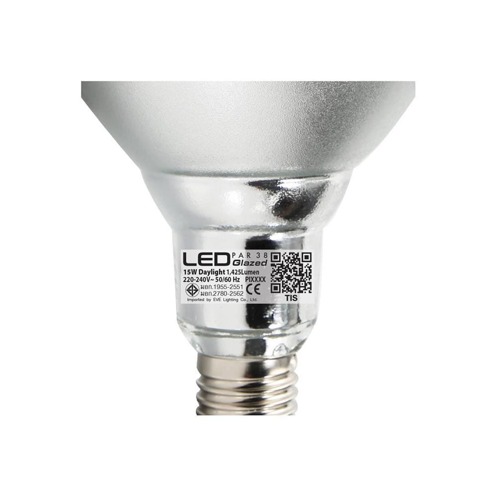 หลอด LED EVE PAR38 IP65 GLAZED 15 วัตต์ DAYLIGHT E27
