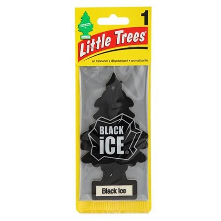 แผ่นหอมปรับอากาศรถยนต์ LITTLE TREES  0.21g BLACK ICE_0