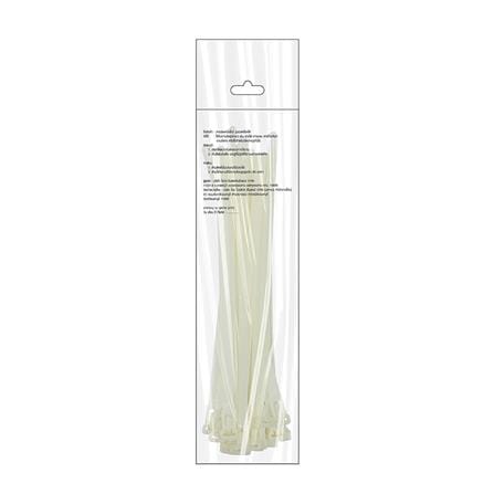 เคเบิ้ลไทร์เข็มขัดปลดล็อกได้ ELEKTRA 8 นิ้ว สีขาว (20 เส้น)_2