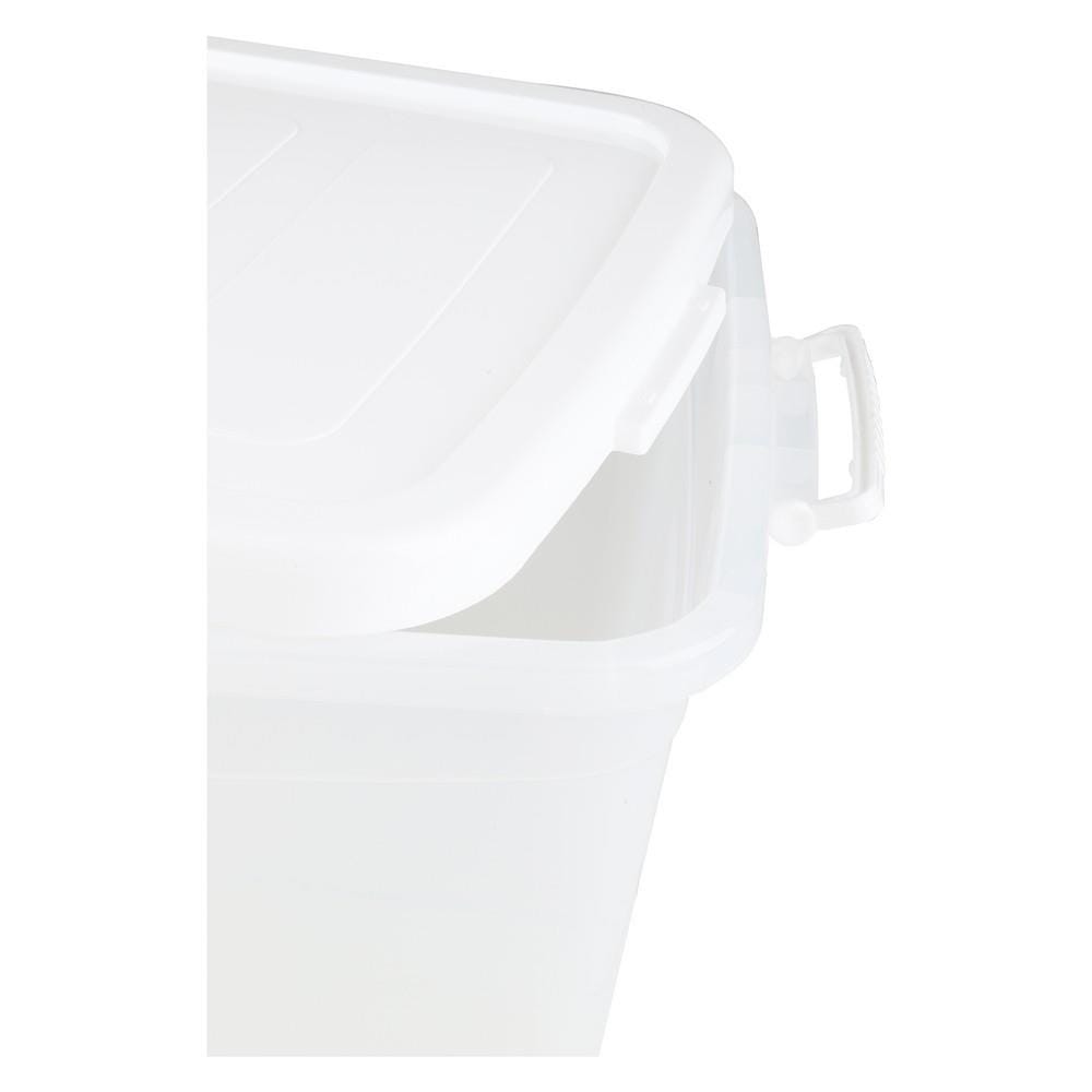 กล่องเก็บของ มีล้อ ฝาล็อค JCJ 5115 85 ลิตร 48x67x41.5 ซม. สีขาว