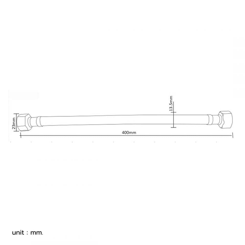 สายน้ำดีสเตนเลสน้ำอุ่น-น้ำเย็น 16 นิ้ว ITALY MRG MR 300444