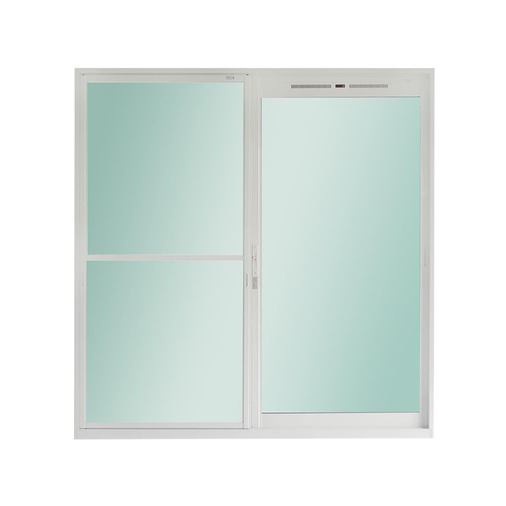 ประตูบานเลื่อน อะลูมิเนียม S-S มุ้ง SANKYOALUMI J-TRUST VEN-JT 200X205 ซม. สีขาว