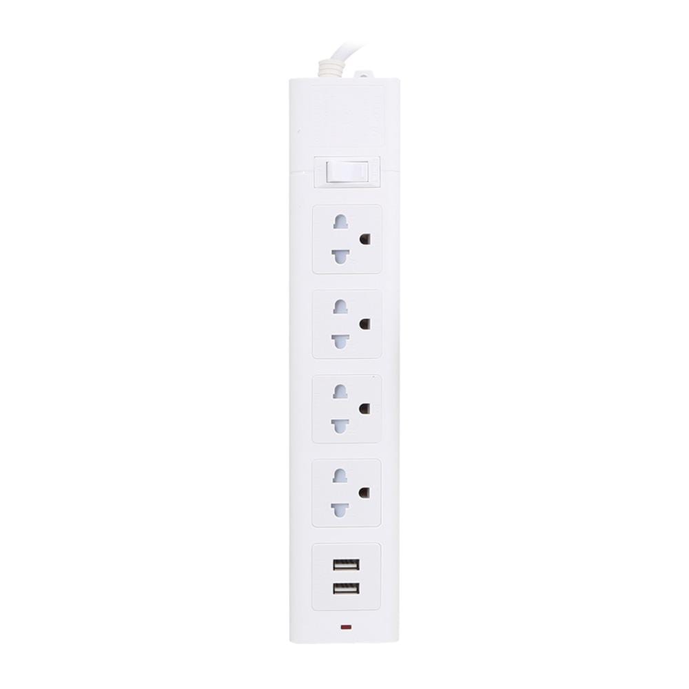 รางปลั๊กไฟ 4 ช่อง 1 สวิตช์ 2 USB ELECKTA 665UELEK 3 ม.