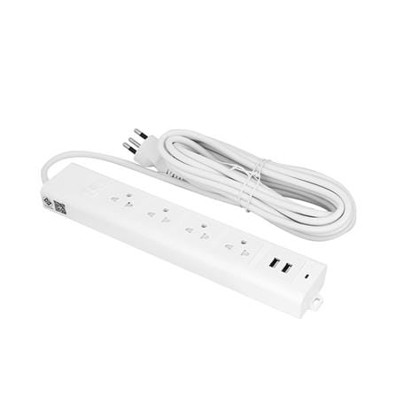 รางปลั๊กไฟ 4 ช่อง 1 สวิตช์ 2 USB ELECKTA 665UELEK 3 ม._1