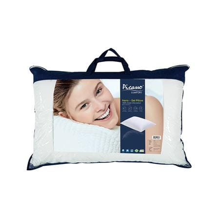 หมอนหนุน ขนห่านเทียม PICASSO NANOGEL 19x29 นิ้ว สีขาว_4