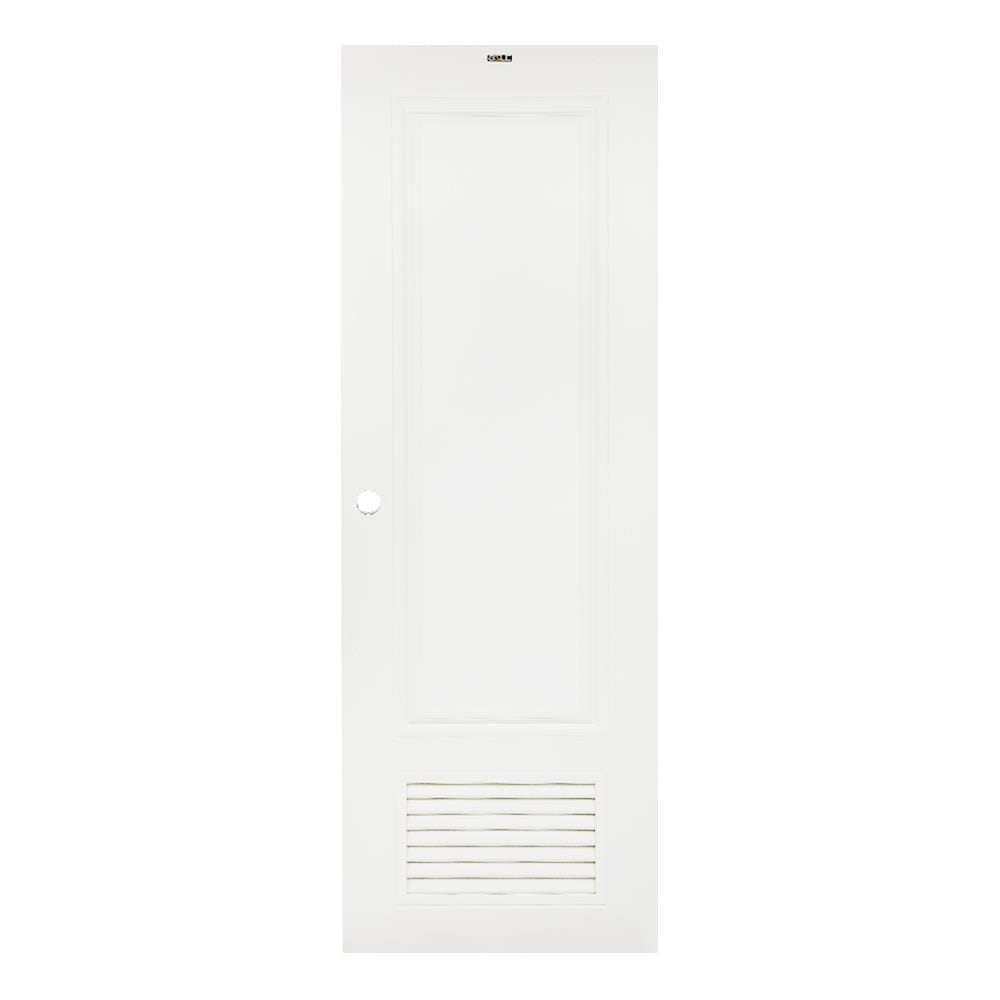 ประตูห้องน้ำ PVC เกล็ดล่าง AZLE W1 มอก. 70x200 ซม. สีขาว