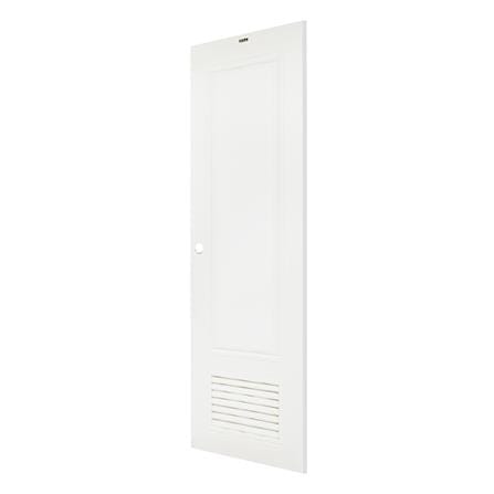 ประตูห้องน้ำ PVC เกล็ดล่าง AZLE W1 มอก. 70x200 ซม. สีขาว_1