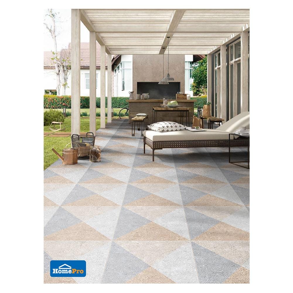 กระเบื้องพื้นพอร์ซเลน  40x40 ซม. CERGRES เอสกามัส มิกซ์ คัลเลอร์ A