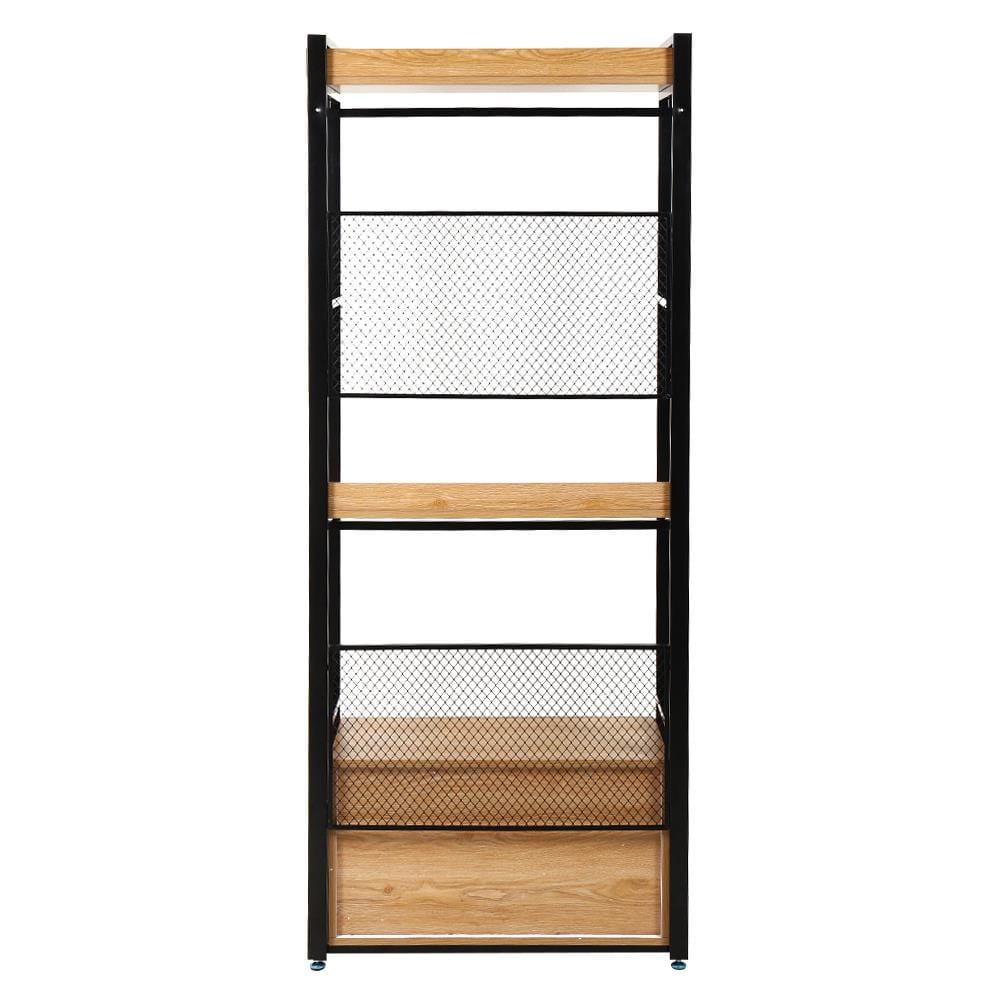 ตู้เสื้อผ้า FURDINI PLANK W10-800-22D สีน้ำตาล/ดำ