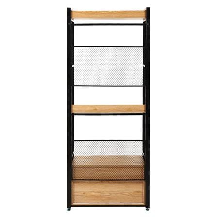 ตู้เสื้อผ้า FURDINI PLANK W10-800-22D สีน้ำตาล/ดำ_2