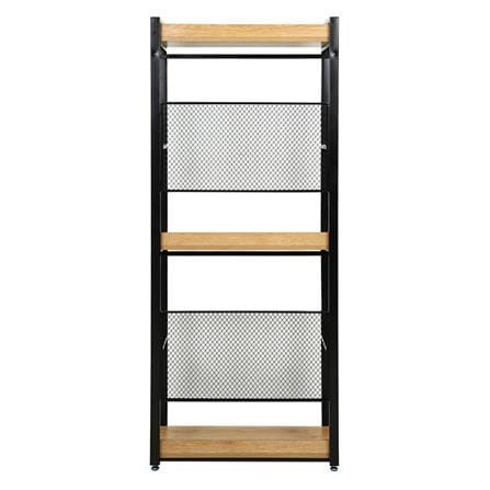 ตู้เสื้อผ้า FURDINI PLANK W10-800-3 สีน้ำตาล/ดำ_2