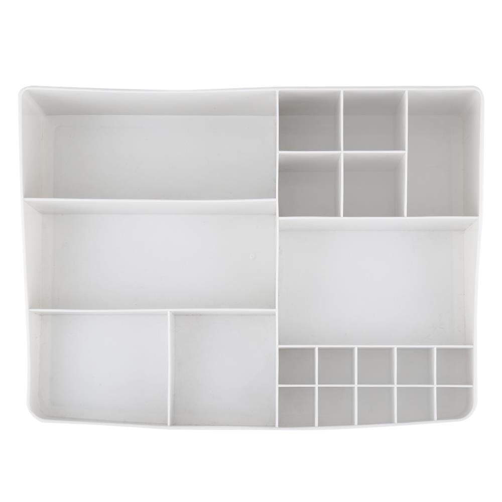 ถาดช่องพลาสติก STACKO L19040901 34.1x25.7x8 ซม. สีขาว