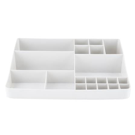 ถาดช่องพลาสติก STACKO L19040901 34.1x25.7x8 ซม. สีขาว_0