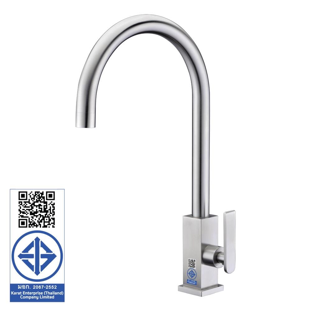 ก๊อกซิงค์เดี่ยวเคาน์เตอร์ KARAT FAUCET KF-37-511-63 สีโครม