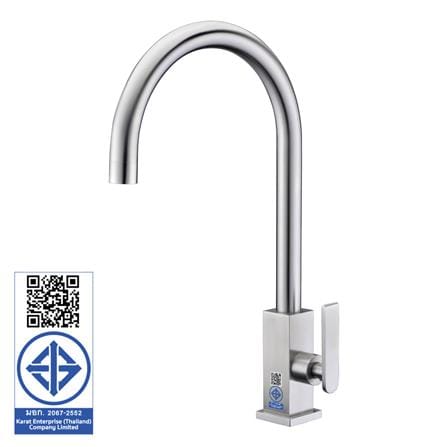 ก๊อกซิงค์เดี่ยวเคาน์เตอร์ KARAT FAUCET KF-37-511-63 สีโครม_2